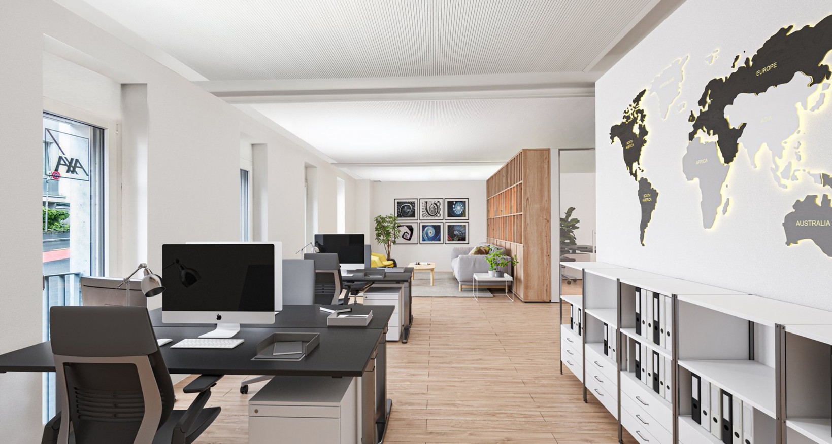 Mit dem Büroeingang im schönen Altbaugebäude an der Unterstrasse 11 schafft die Liegenschaft eine ansprechende Kombination zu den einzigartigen Büroflächen, welche sich im modernen Anbau befinden.
